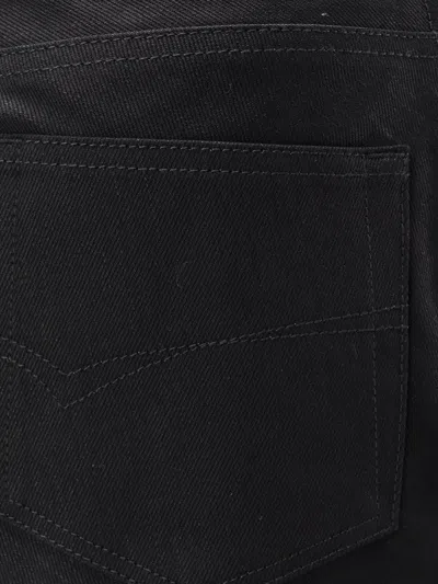 Balenciaga Cotton Midi Skirt In Black