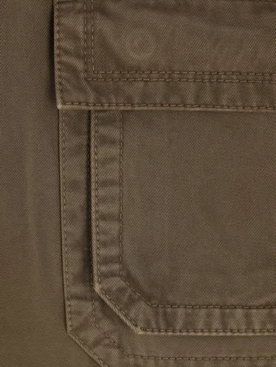 Loewe Anagram Patch Long-sleeved Shirt In Brown