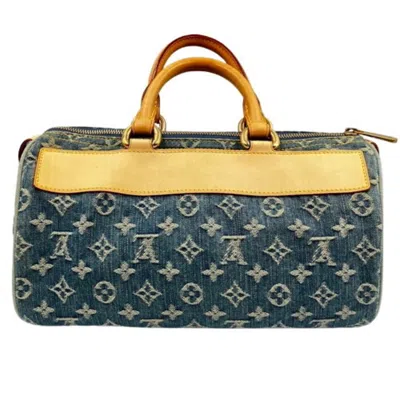 Pre-owned Louis Vuitton Blue Denim Handbag ()