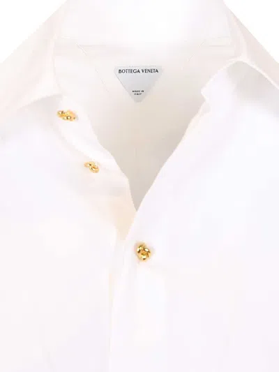 Bottega Veneta Cotton Shirt Shirts White In White