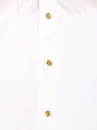 Bottega Veneta Cotton Shirt Shirts White In White