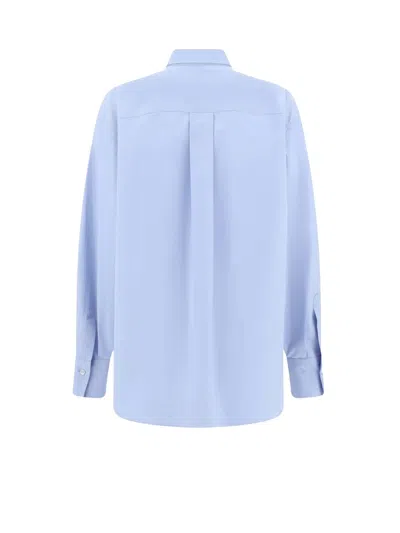 Brunello Cucinelli Women Shirt With Iconic Jewelry Detail In Blue