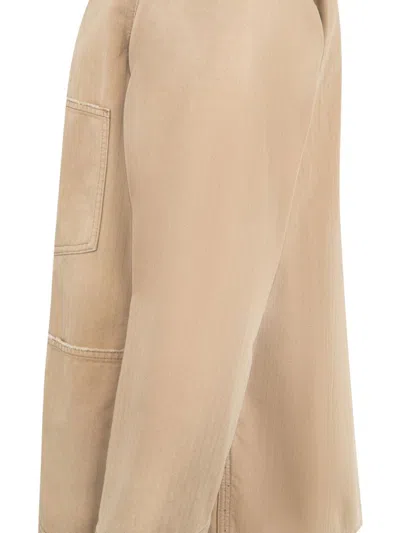 Maison Margiela Herringbone Weave Cotton Sports Jacket In Multi
