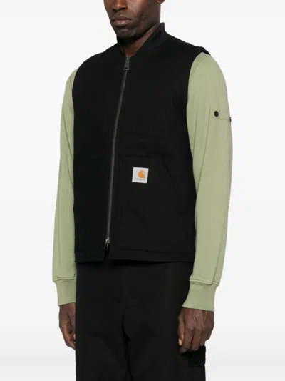 Carhartt Cotton Vest In Black