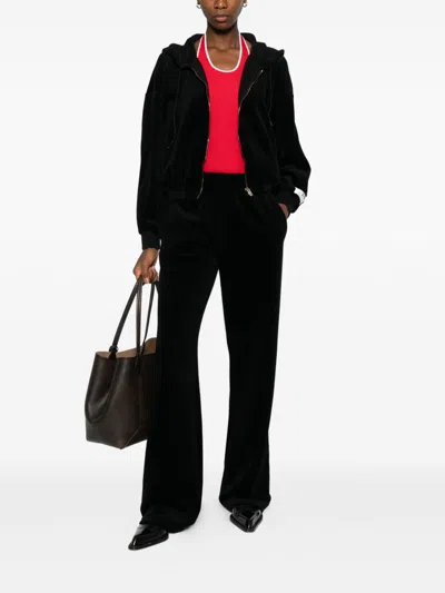Golden Goose Cotton Wide-leg Trousers In Black