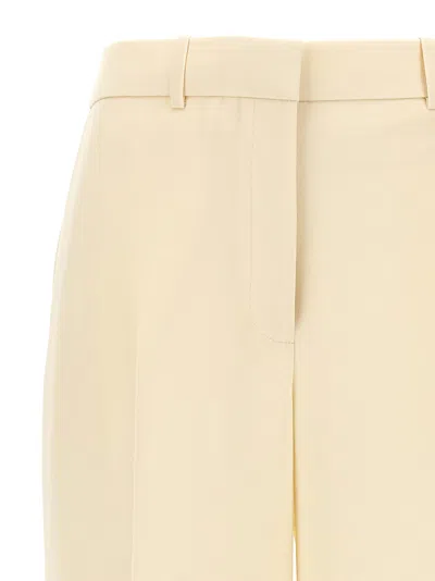 Tory Burch Cropped Pants White In Neutral