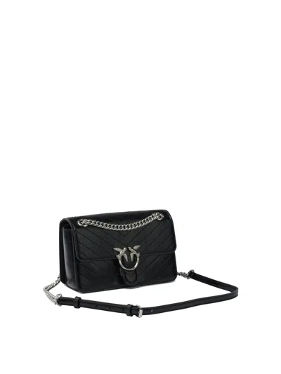 Pinko Medium Love One Light Classic Shoulder Bag In Black