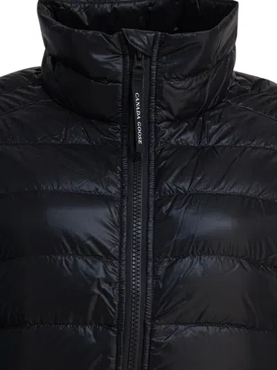 Canada Goose Quilted Long Sleeve High Collar Jacket In Black