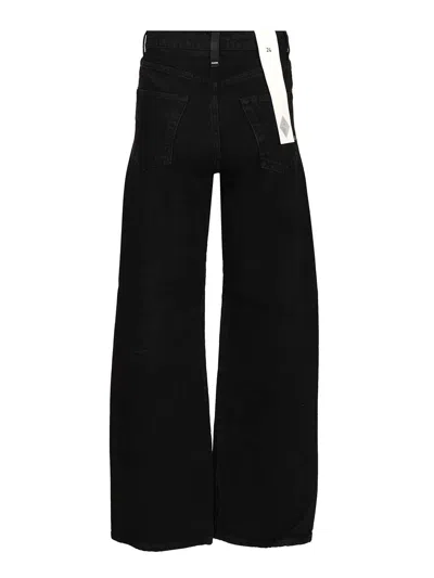 Amish Danielle Woman  Denim Black Dark Stone Jeans Black In Black