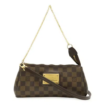 Pre-owned Louis Vuitton Brown Damier Canvas Pvc Clutch Bag Pouch Shoulder Bag ()