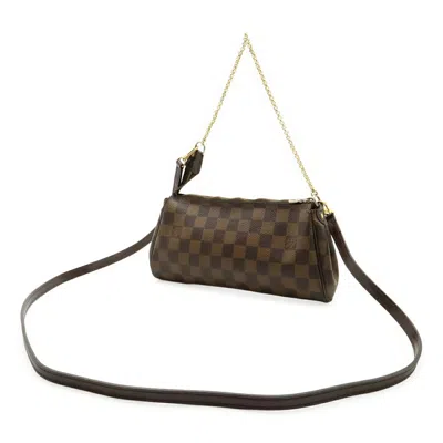 Pre-owned Louis Vuitton Brown Damier Canvas Pvc Clutch Bag Pouch Shoulder Bag ()