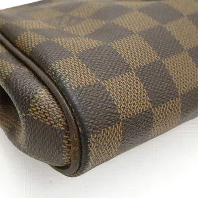 Pre-owned Louis Vuitton Brown Damier Canvas Pvc Clutch Bag Pouch Shoulder Bag ()