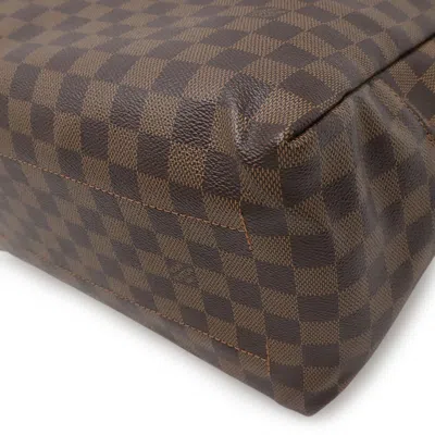 Pre-owned Louis Vuitton Brown Damier Canvas Pvc Leather Shoulder Bag Tote Bag ()
