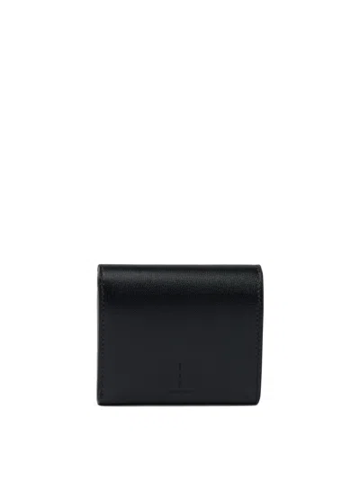 Givenchy Day Trifold Snap Wallet In Shiny Leather In Black
