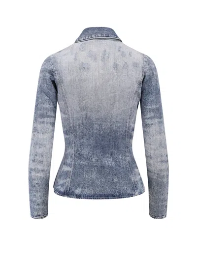 Diesel Women De-masly Denim Shirt In Blue