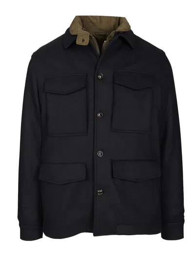 Valstar Demetry Field Jkt Con Detachable Jkt 80 Lana 20 Poliiestere Jackets Blue In Black