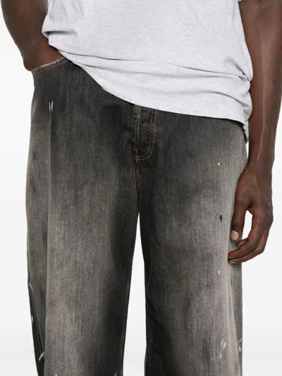Acne Studios Distressed Effect Five-pocket Jeans In Gray