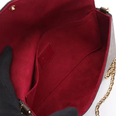 Pre-owned Louis Vuitton Brown Fuchsia Monogram Shoulder Bag ()