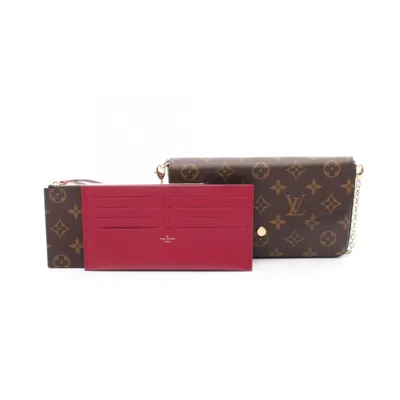 Pre-owned Louis Vuitton Brown Fuchsia Monogram Shoulder Bag ()