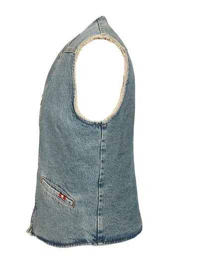 Amish Denim Vest Jeans Blue In Blue