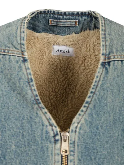 Amish Denim Vest Jeans Blue In Blue
