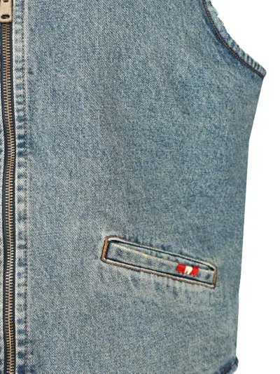 Amish Denim Vest Jeans Blue In Blue