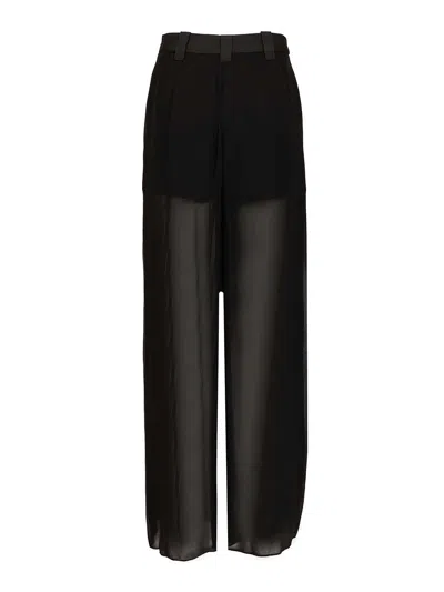 Stella Maxwell X Marella Double Trousers Black In Black