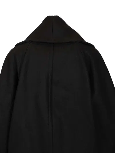 Bottega Veneta Double-breasted Coat Coats Black In Brown