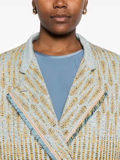 Forte Forte Women Double-breasted Jacket In Gray