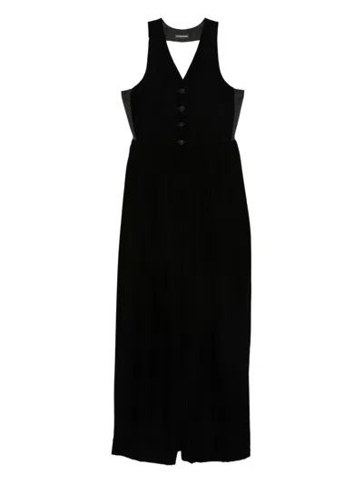 Emporio Armani Midi Dress In Black