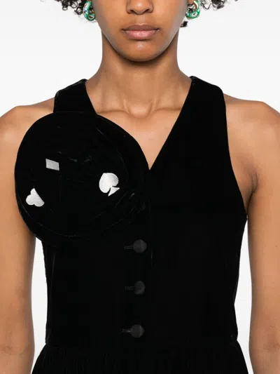 Emporio Armani Midi Dress In Black