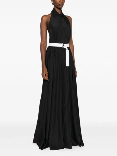 Norma Kamali Sleeveless Long Dress In Black