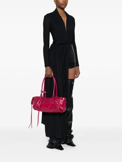 Balenciaga Women Framboise Le City East-west Shoulder Bag