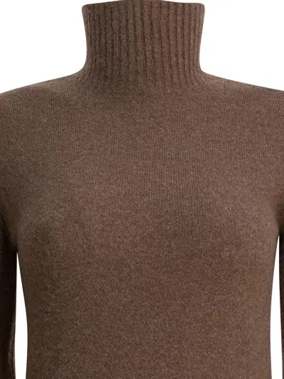 Max Mara Pure Edison Dresses Brown In Brown
