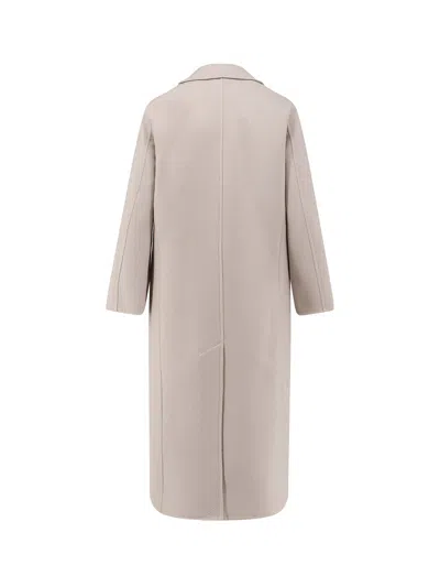 Paltò Elsa Db Wool Coat In Neutral