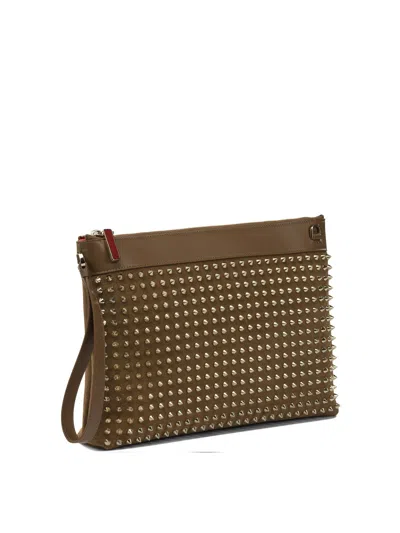 Christian Louboutin Es Pouch Brown In Brown