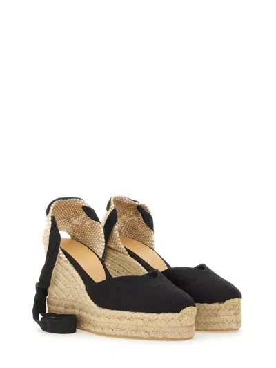 Castaã±er Espadrilles "clear" With Wedge In Black