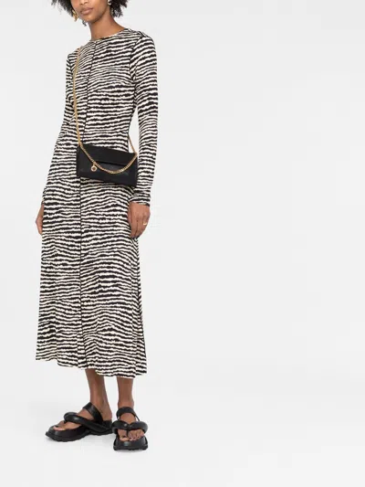 Stella Mccartney Falabella Wallet On Chain In Black
