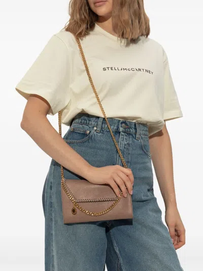 Stella Mccartney Falabella Wallet On Chain In Brown