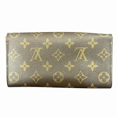 Pre-owned Louis Vuitton Brown Monogram Monogram Long Wallet (bi-fold) ()