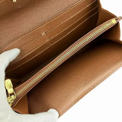 Pre-owned Louis Vuitton Brown Monogram Monogram Long Wallet (bi-fold) ()