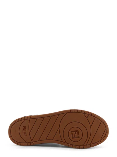 Fendi Match Leather Low-top Sneakers In Multi