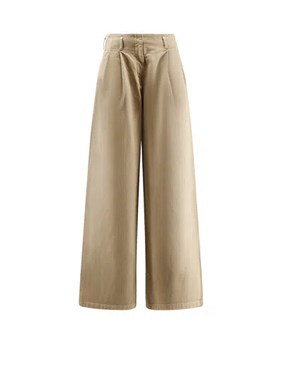 Golden Goose Deluxe Brand Women Flavia Cotton Blend Trousers In Brown