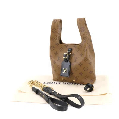 Pre-owned Louis Vuitton Brown Monogram Reverse Monogram Reverse Leather Handbag Shoulder Bag ()