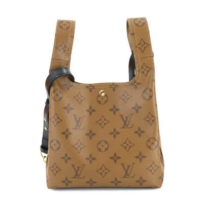 Pre-owned Louis Vuitton Brown Monogram Reverse Monogram Reverse Leather Handbag Shoulder Bag ()