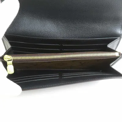 Pre-owned Louis Vuitton Brown Monogram Reverse Monogram Reverse Long Wallet (bi-fold) ()