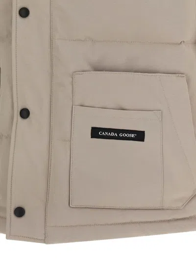 Canada Goose Men Zipped Freestyle Crew Vest In Neutral