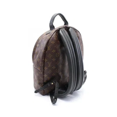 Pre-owned Louis Vuitton Brown Pvc Coated Canvas Leather Backpack ()