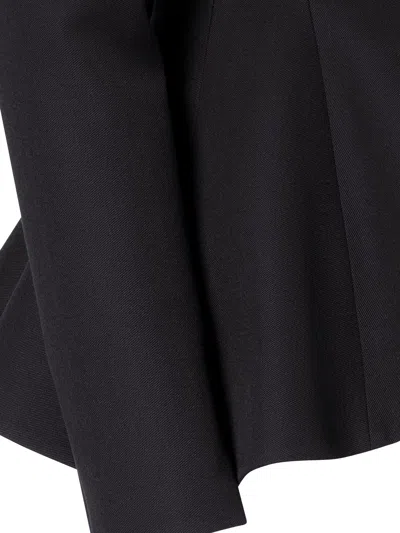 Fendi Women Grain De Poudre Wool Blazer In Black