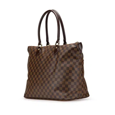 Pre-owned Louis Vuitton Brown Pvc Leather Tote Bag ()